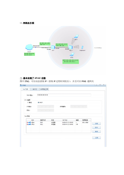 AC+AP配置方案以及拓扑图