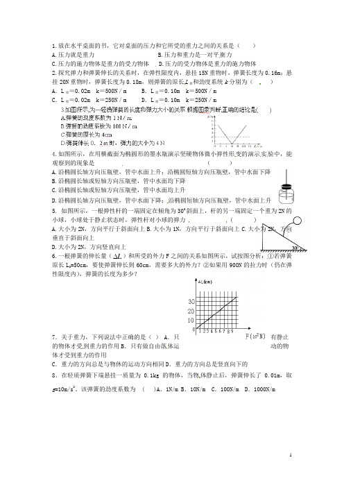 江苏省盐城市射阳县第二中学高三物理二轮复习 3月练习作业5