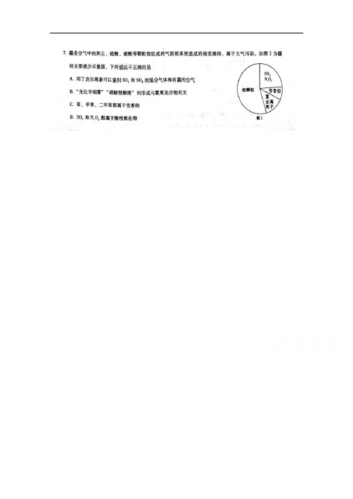 云南省师范大学附属中学高三高考适应性月考卷(三)理综化学试题 