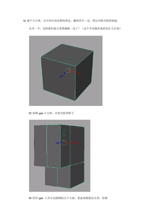 MAYA另辟蹊径立方体人头建模