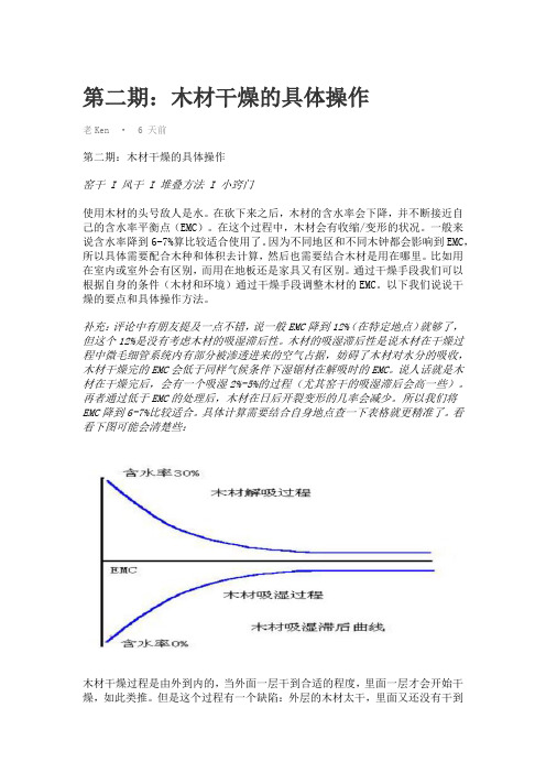 4、木材干燥的具体操作