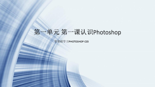 人教版七年级信息技术下册第一单元第一课认识Photoshop