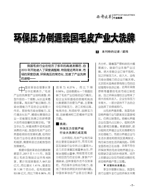 环保压力倒逼我国毛皮产业大洗牌