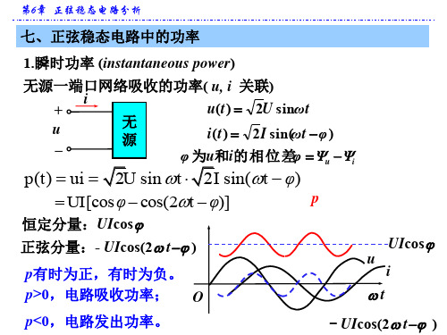 华科电工技术第6章  正弦稳态电路分析 (2)
