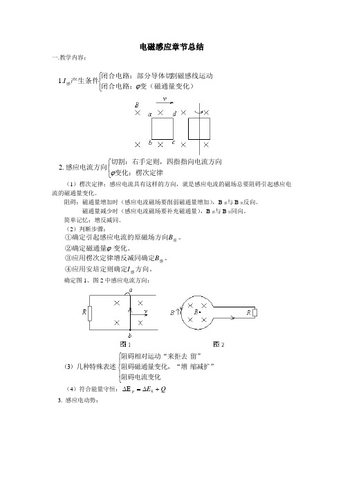 电磁感应章节总结.