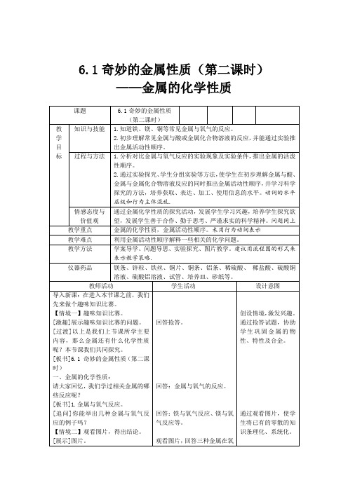 科粤新课标九年级下册初中化学《第六章 金属 6.2 金属的化学性质》_48