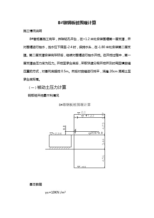 钢板桩受力计算