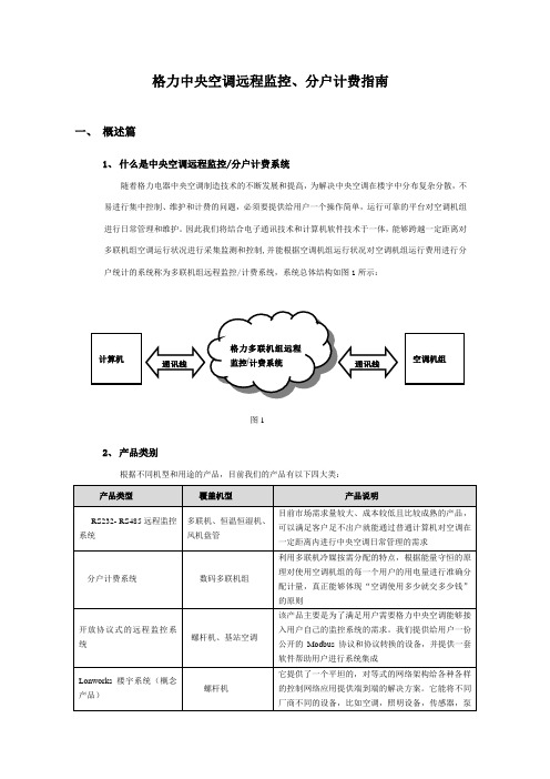 远程监控、分户计费指南