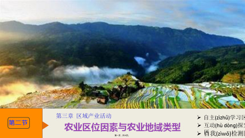 湘教版高中地理必修第三章同步教学课件农业区位因素共张