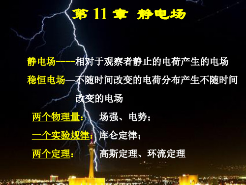 大学物理 第11章 静电场