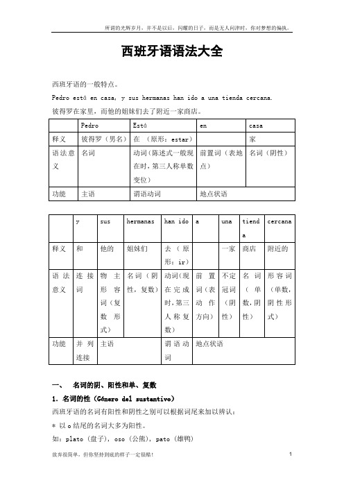 西班牙语语法完整版(新)