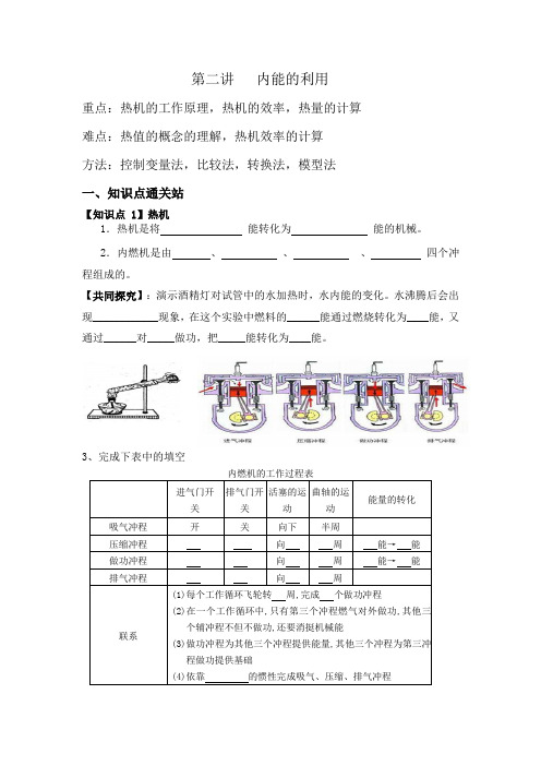 人教版九年级物理第十四章内能的利用总复习讲义