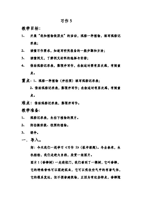 苏教版四年级语文下册《作5》研讨课教案_10