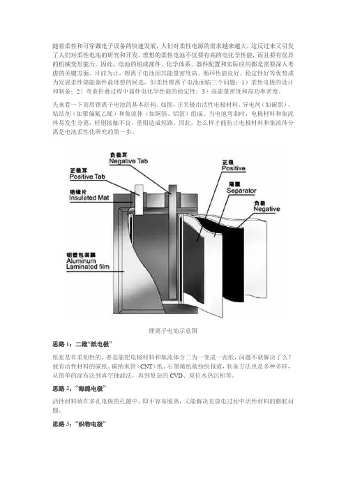 高中化学涉及的特殊电池(3)——柔性电池 - 副本