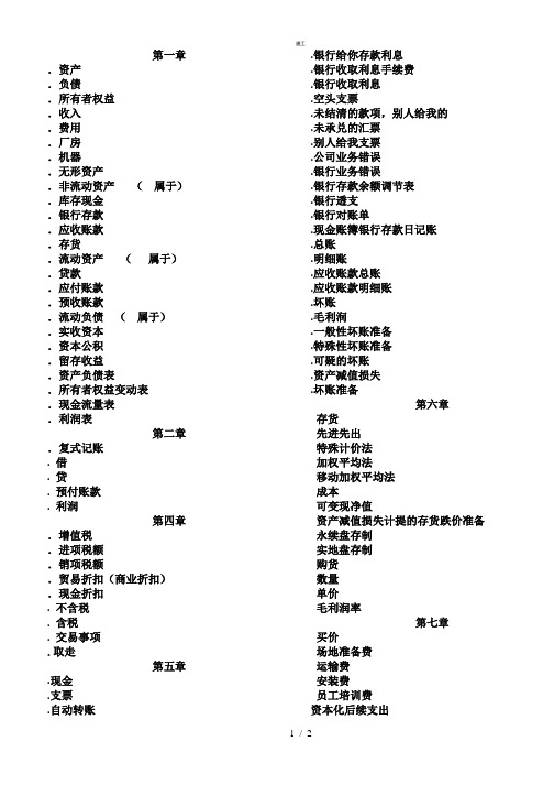 ACCAF中英文单词对照表(杂项)