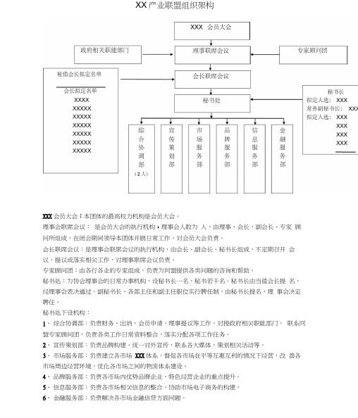 产业联盟组织架构