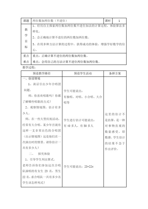 一年级下册数学教案-7.5 整理与提高  两位数加法 ▏沪教版 (7)