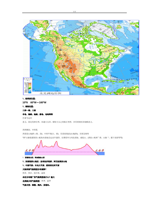 区域地理——北美