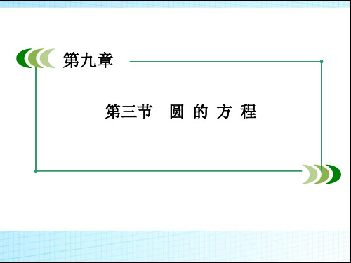 高考数学一轮复习课件:圆的方程