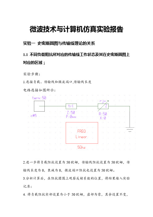 微波技术实验报告