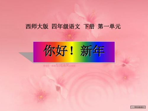 《你好!新年》PPT课件2