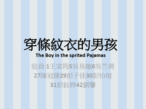 穿条纹衣的男孩TheBoyinthespritedPajamas