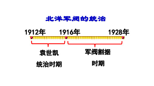 统编版八年级历史上册PPT课件第11课 北洋政府的统治与军阀割据