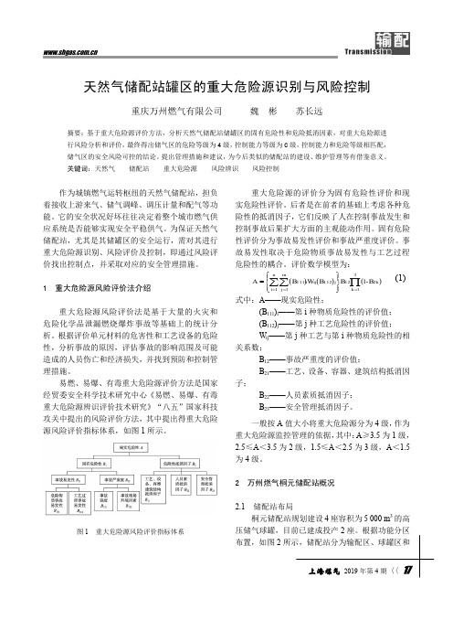 天然气储配站罐区的重大危险源识别与风险控制