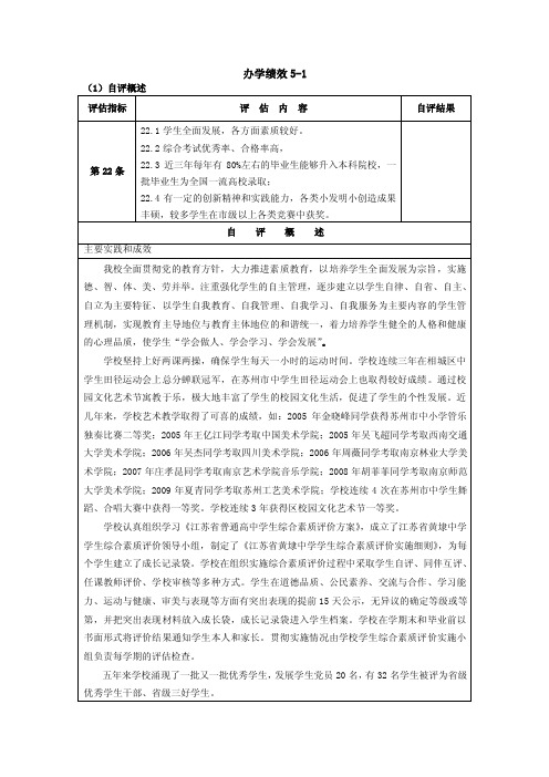 办学绩效-江苏省黄埭中学