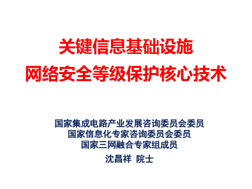 关键信息基础设施网络安全等级保护核心技术