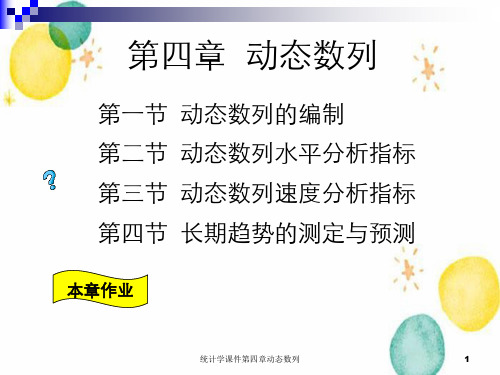 统计学课件第四章动态数列