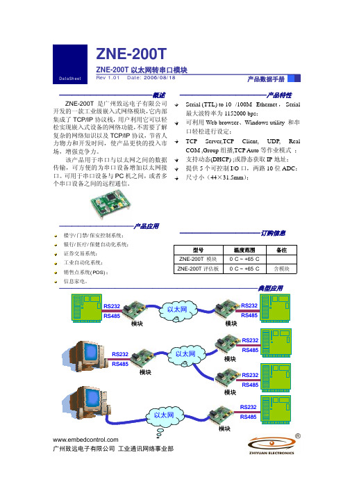 以太网转串口模块