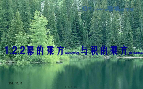 七年级数学下册 第一章 整式的乘除 1.2 幂的乘方与积的乘方 1.2.2 幂的乘方与积的乘方课件