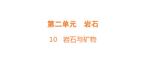 10 岩石与矿物课件--(共17张PPT)科学四年级上册粤教粤科版