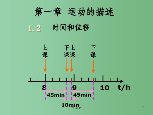 高中物理 1.2时间和位移课件 新人教版必修1