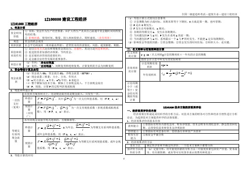 一建建筑工程经济笔记