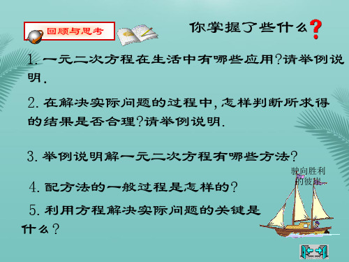 【全版】山东省淄博市博山区第六中学九年级数学上册一元二次方程复习课件(新版)新人教版推荐PPT