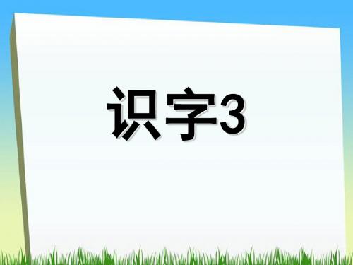 《识字3》优选公开课精品PPT