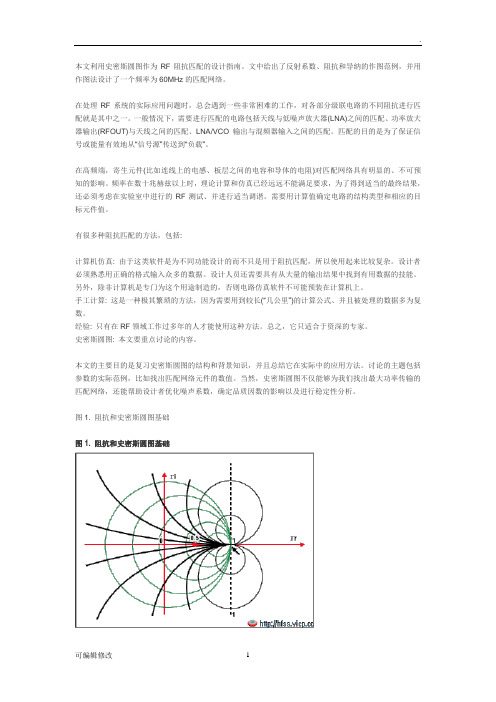 史密斯圆图的详解