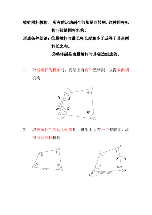 铰链四杆机构判断