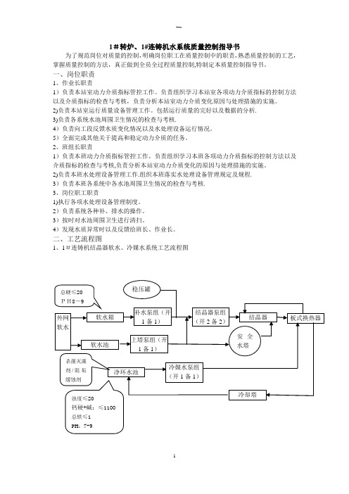 炼钢循环水质量控制指导书