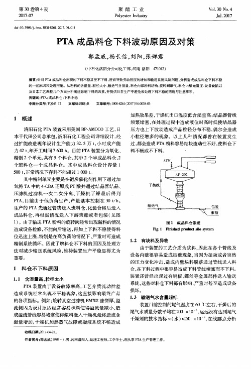 PTA成品料仓下料波动原因及对策