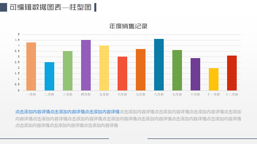 超精美ppt柱状图模板