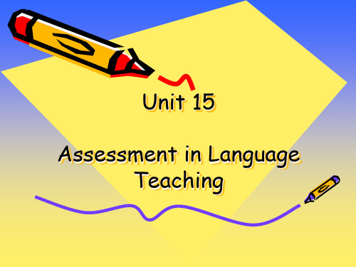 英语教学法教程PPT教学课件-Unit 15