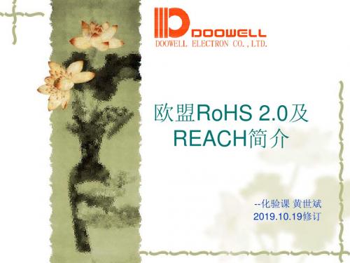 欧盟RoHS20及REACH简介-文档资料