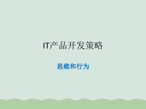 IT产品开发策略讲义课件PPT(共38页)