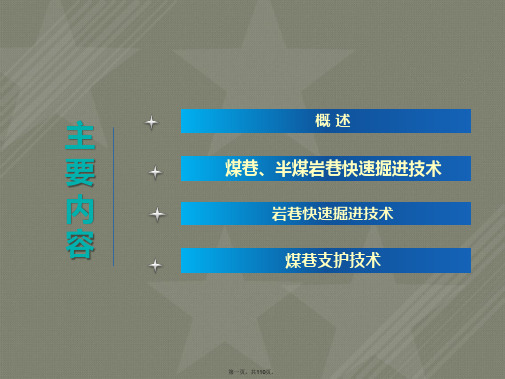 井巷掘进新技术新装备及工艺