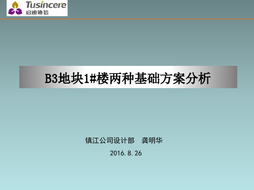 桩承台基础与桩筏基础对比成本