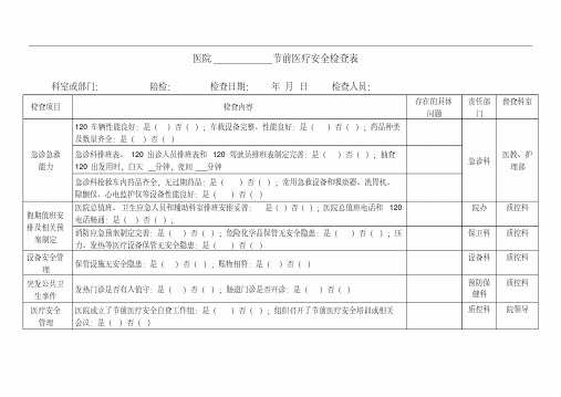 医疗安全检查表-精选.pdf