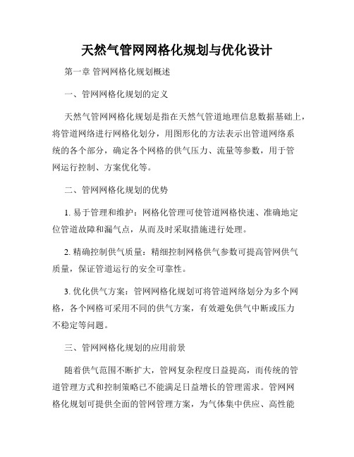 天然气管网网格化规划与优化设计